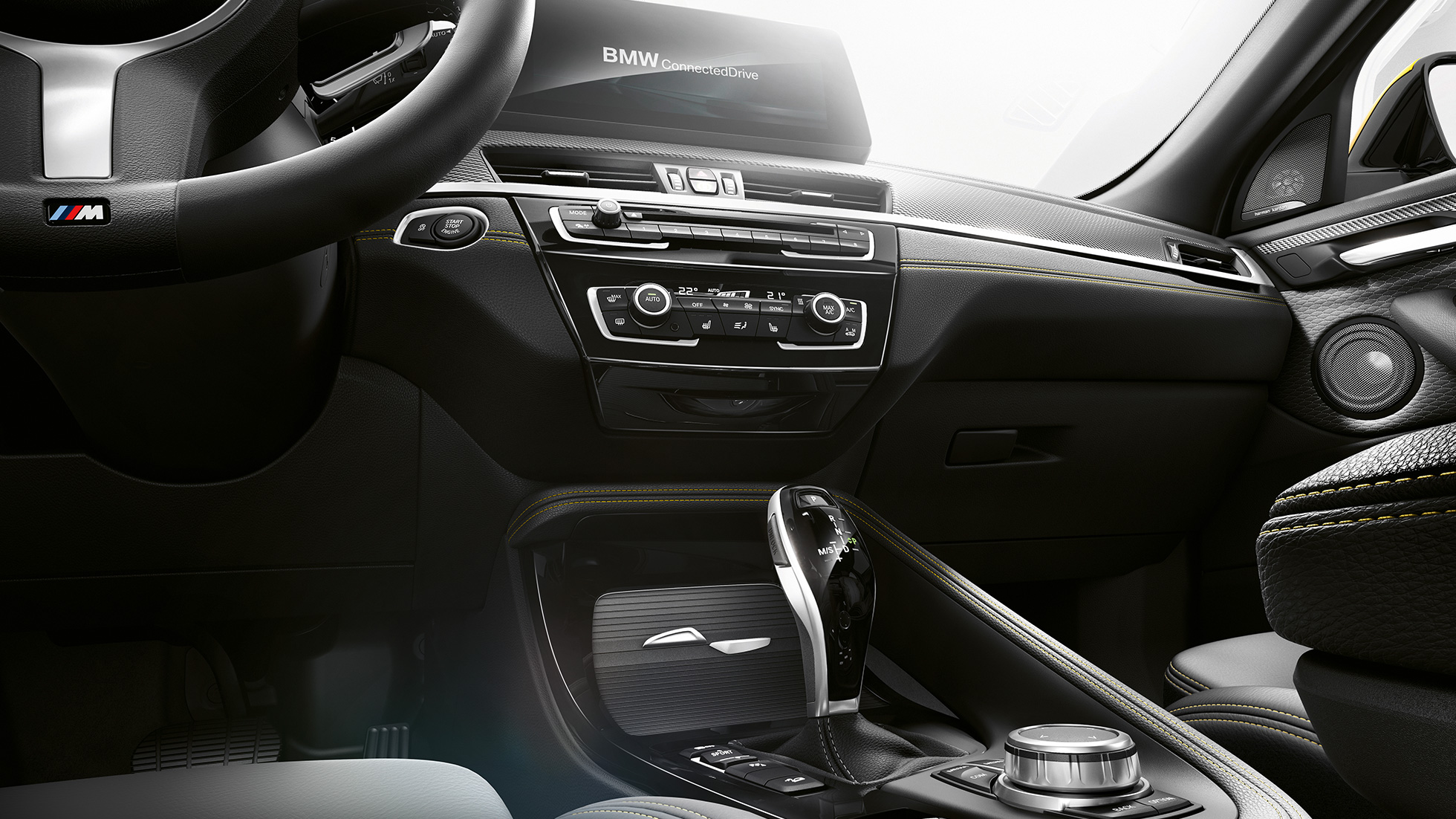 קונסולה מרכזית BMW X2 F39 BMW X2 2018 F39 קונסולה מרכזית פנימית